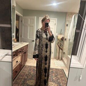 Jonquil Black and Good Medium Kaftan Robe medium
